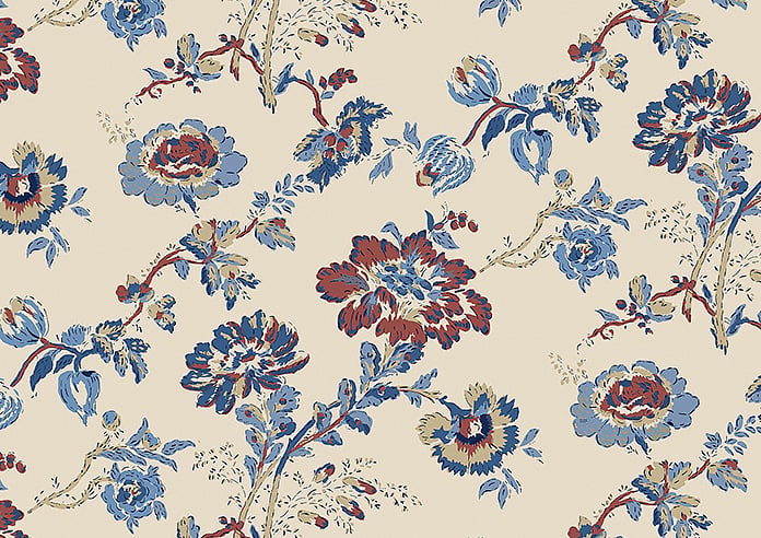 Land & Shore Orchard, Blue Red - Roman Blind - Image 7